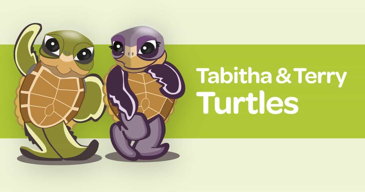 Tabitha & Terry Turtles card